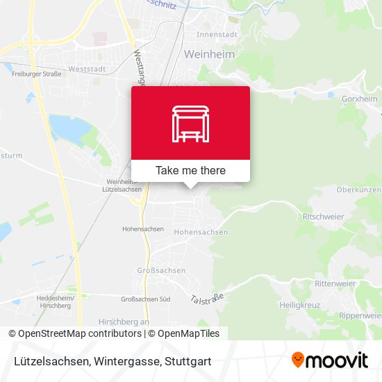 Lützelsachsen, Wintergasse map