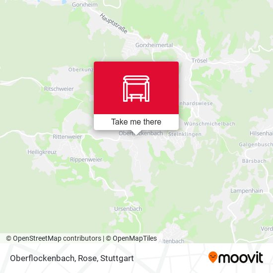 Oberflockenbach, Rose map