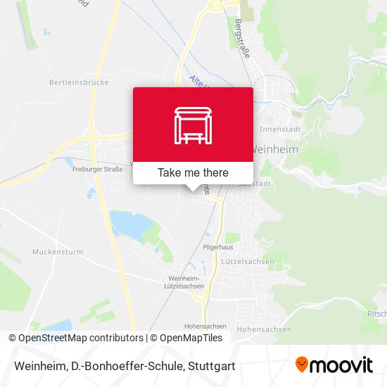 Карта Weinheim, D.-Bonhoeffer-Schule