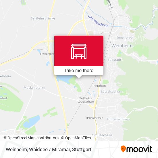 Карта Weinheim, Waidsee / Miramar