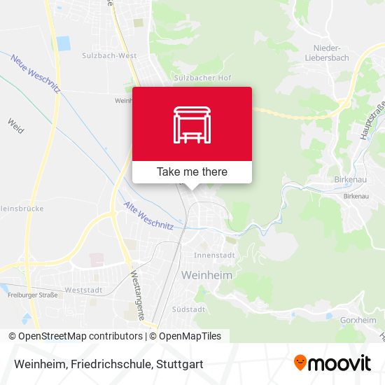 Карта Weinheim, Friedrichschule
