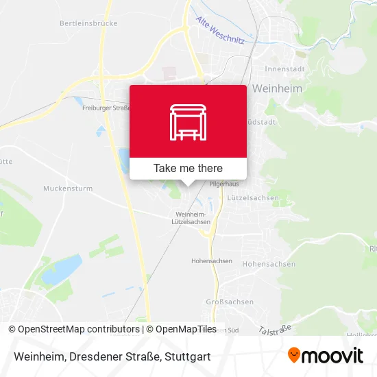 Карта Weinheim, Dresdener Straße