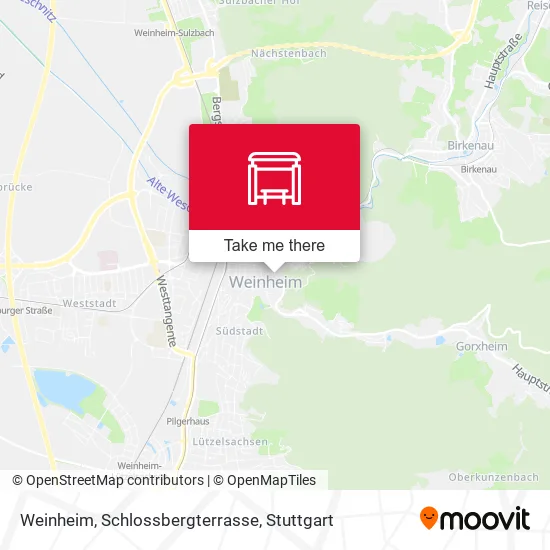 Карта Weinheim, Schlossbergterrasse