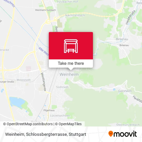 Карта Weinheim, Schlossbergterrasse