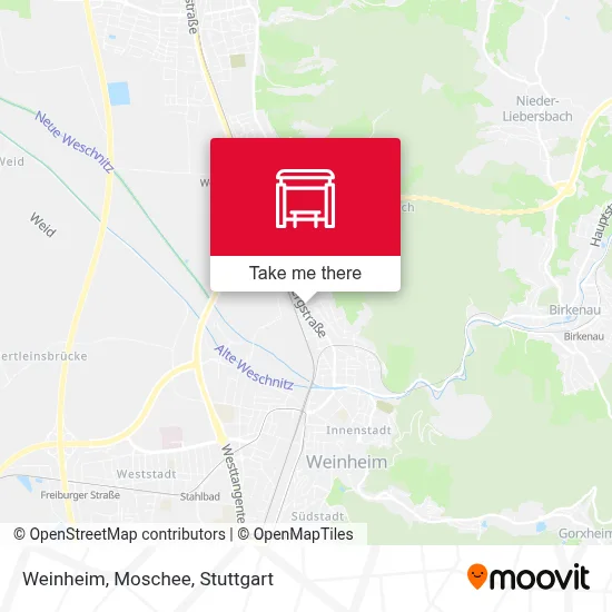Weinheim, Moschee map