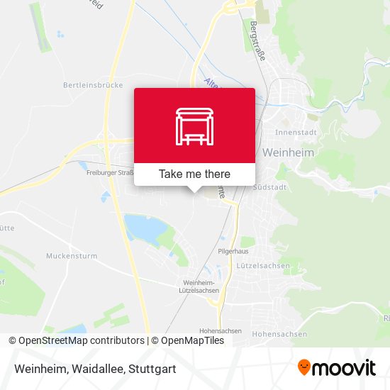 Карта Weinheim, Waidallee