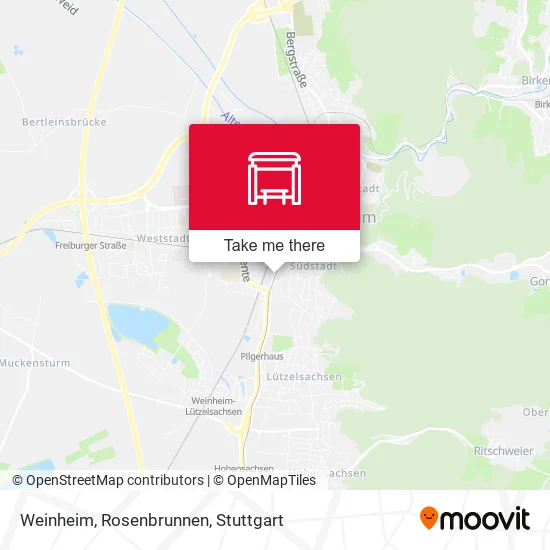 Карта Weinheim, Rosenbrunnen