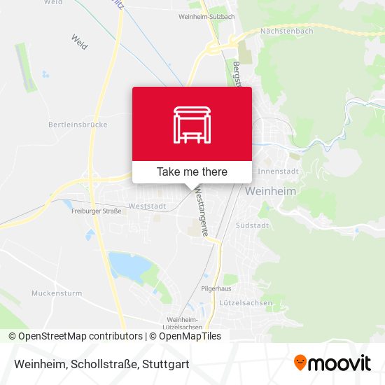Карта Weinheim, Schollstraße