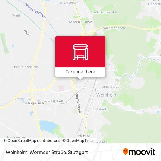 Карта Weinheim, Wormser Straße