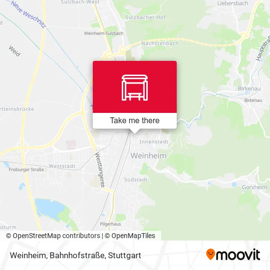 Карта Weinheim, Bahnhofstraße