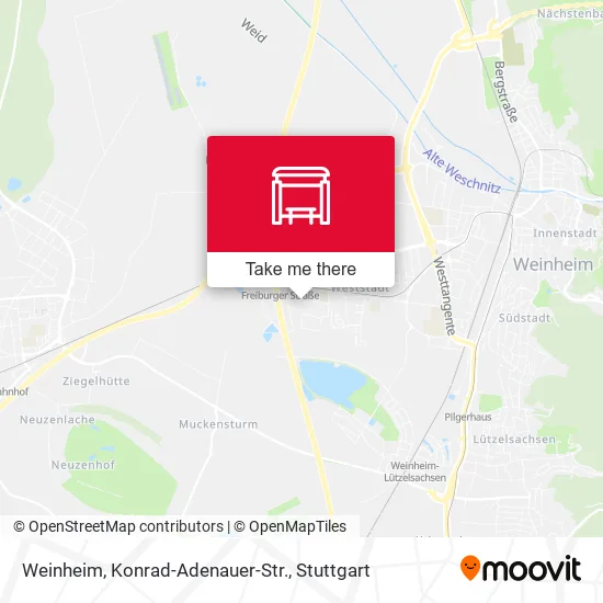 Карта Weinheim, Konrad-Adenauer-Str.