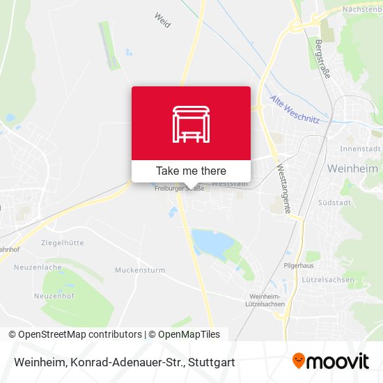 Карта Weinheim, Konrad-Adenauer-Str.