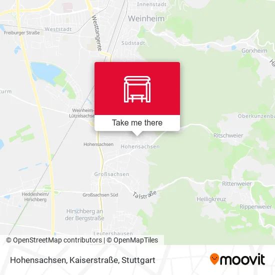 Карта Hohensachsen, Kaiserstraße