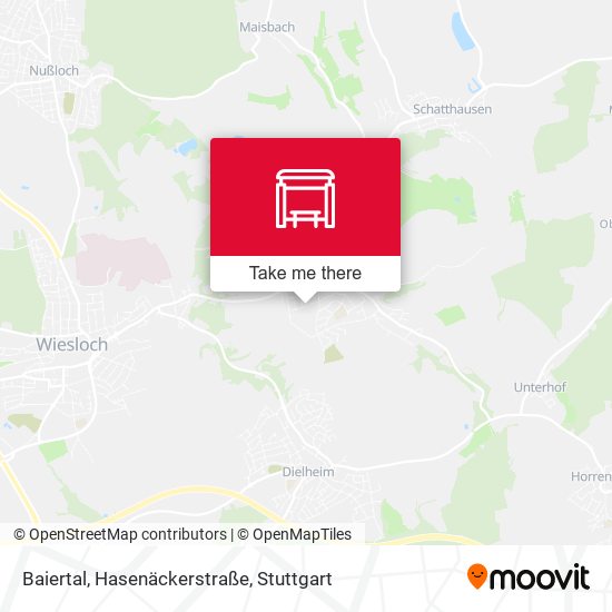 Карта Baiertal, Hasenäckerstraße