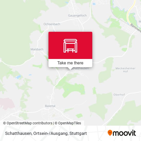 Schatthausen, Ortsein-/Ausgang map