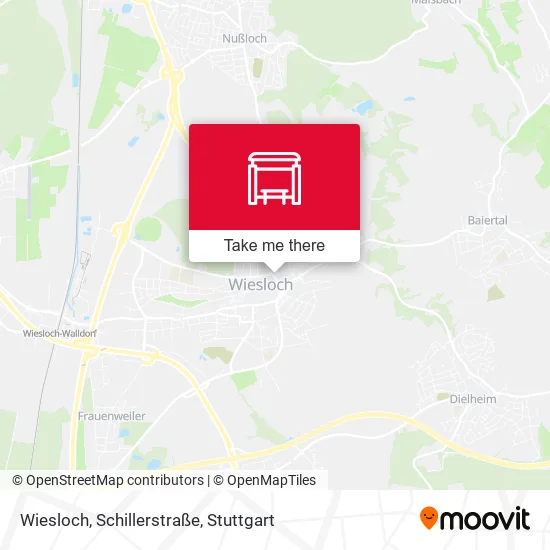 Карта Wiesloch, Schillerstraße