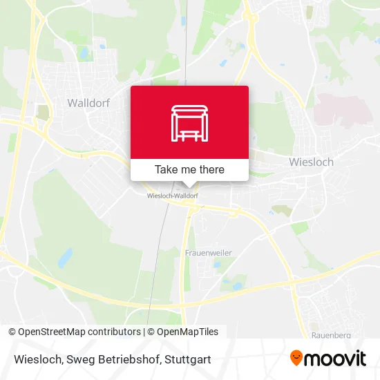 Карта Wiesloch, Sweg Betriebshof