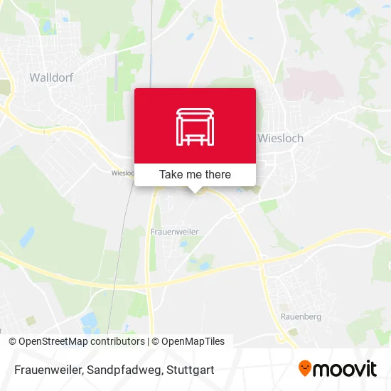 Карта Frauenweiler, Sandpfadweg