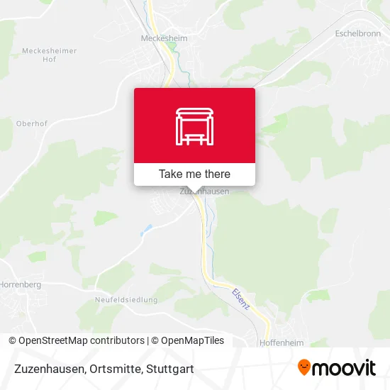 Карта Zuzenhausen, Ortsmitte