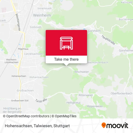 Карта Hohensachsen, Talwiesen