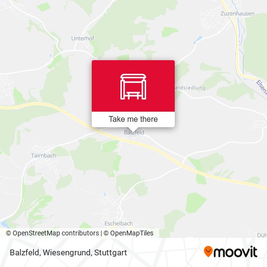 Balzfeld, Wiesengrund map