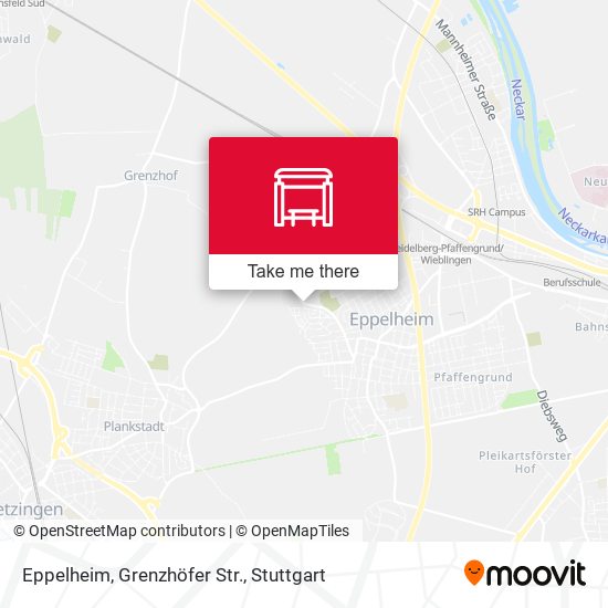 Карта Eppelheim, Grenzhöfer Str.