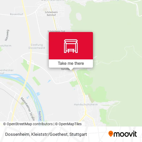 Карта Dossenheim, Kleiststr/Goethest