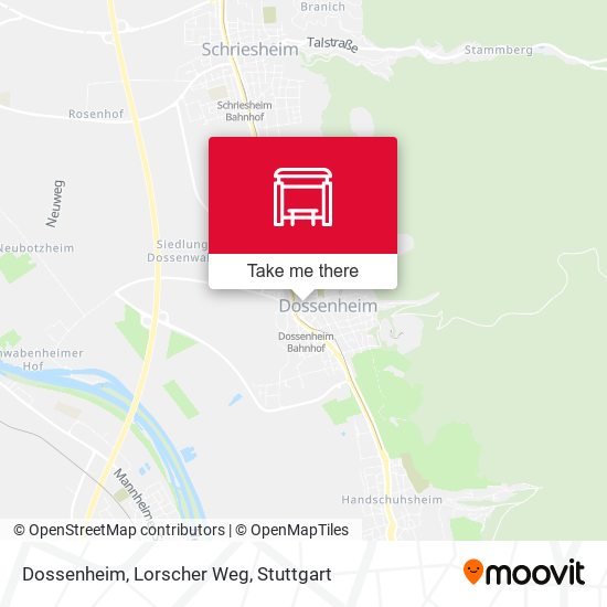 Dossenheim, Lorscher Weg map