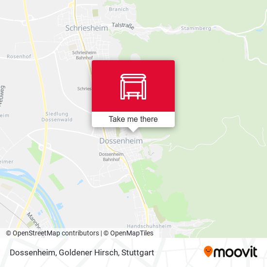 Dossenheim, Goldener Hirsch map