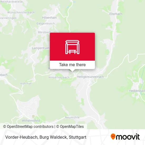 Карта Vorder-Heubach, Burg Waldeck