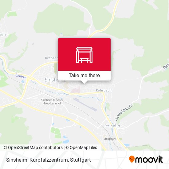 Sinsheim, Kurpfalzzentrum map