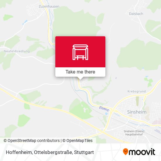 Hoffenheim, Ottelsbergstraße map