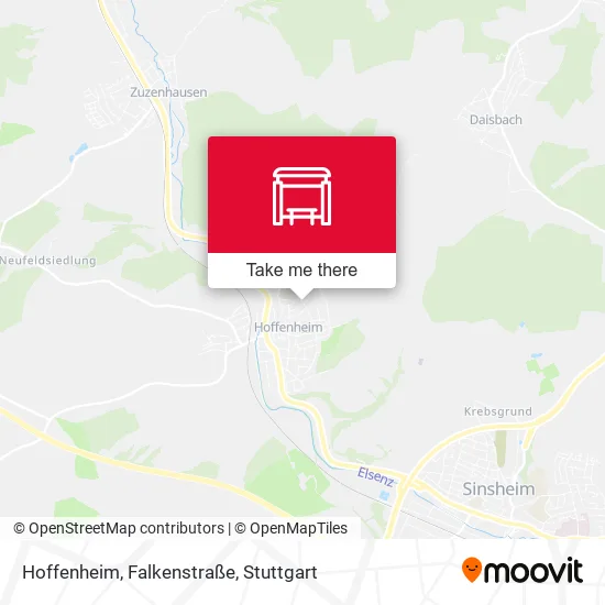 Карта Hoffenheim, Falkenstraße
