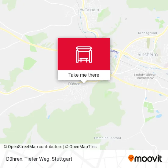 Карта Dühren, Tiefer Weg
