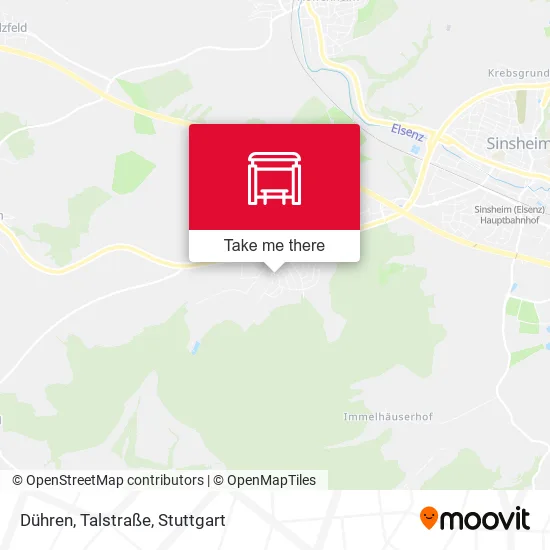 Карта Dühren, Talstraße