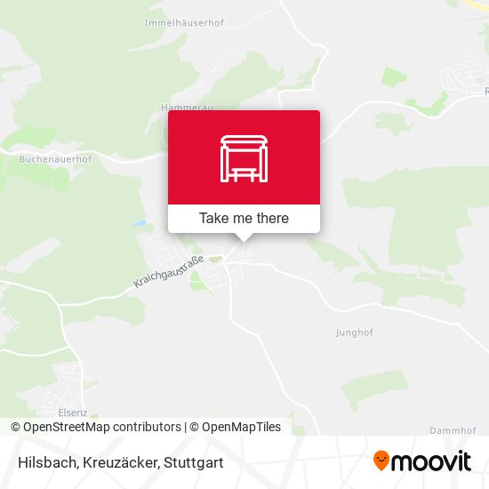 Hilsbach, Kreuzäcker map