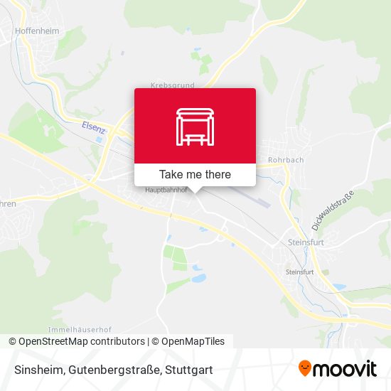 Sinsheim, Gutenbergstraße map