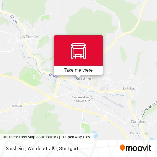 Карта Sinsheim, Werderstraße