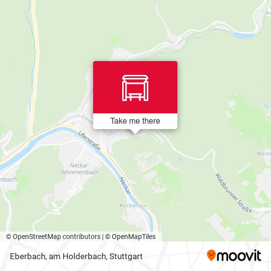 Карта Eberbach, am Holderbach