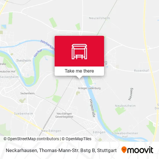 Карта Neckarhausen, Thomas-Mann-Str. Bstg B