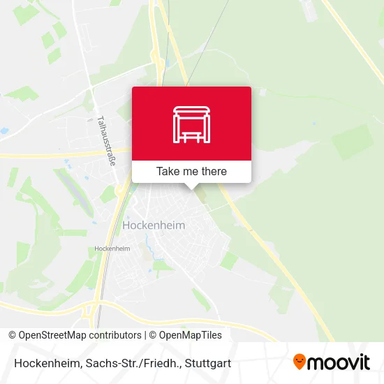 Карта Hockenheim, Sachs-Str./Friedh.