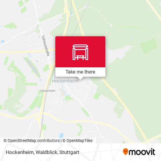 Hockenheim, Waldblick map