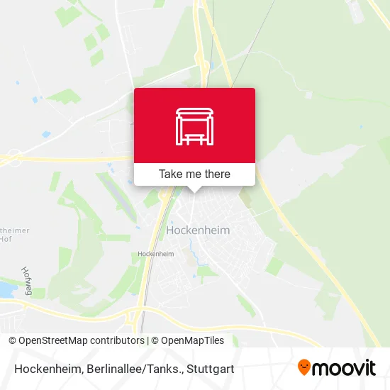 Карта Hockenheim, Berlinallee/Tanks.