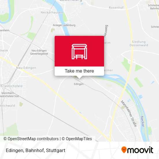 Карта Edingen, Bahnhof