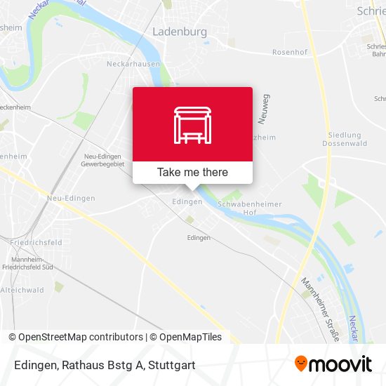 Edingen, Rathaus Bstg A map