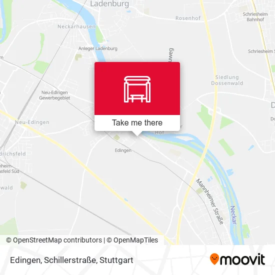 Карта Edingen, Schillerstraße