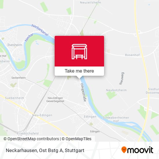 Neckarhausen, Ost Bstg A map