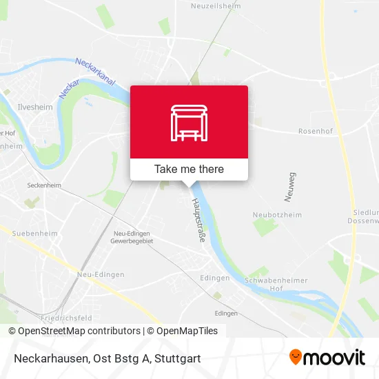Карта Neckarhausen, Ost Bstg A