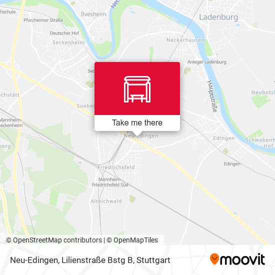 Карта Neu-Edingen, Lilienstraße Bstg B