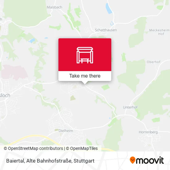 Карта Baiertal, Alte Bahnhofstraße